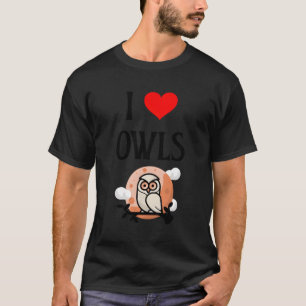 I Kärlek Uggla I Uggla Birdie Nocvändal Bird Watch T Shirt