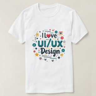 I Kärlek Ui Ux Design Funny Ui Ux Designer T Shirt