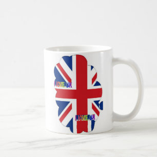 I Kärlek UK Art Print Kaffemugg