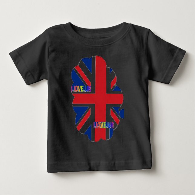 I Kärlek UK Art Print T-shirt (Framsida)