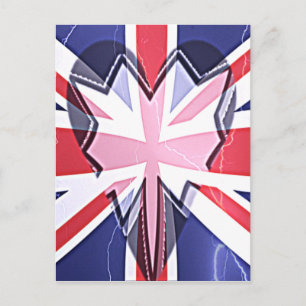 "I Kärlek UK" Art Print Vykort