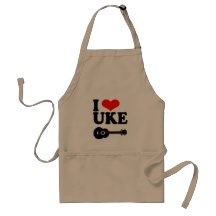 I Kärlek Uke Ukulele Apron