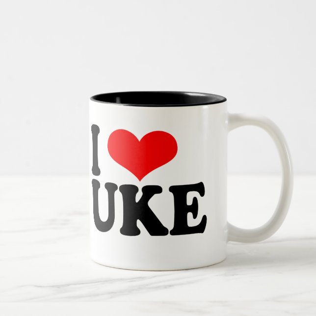 I Kärlek Uke Ukulele Mugg (Höger)
