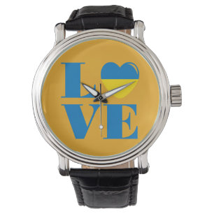 I kärlek Ukraina Armbandsur