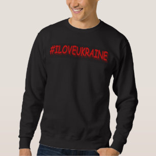 "#I KÄRLEK UKRAINA" Cute Design. Köp nu Lång Ärmad Tröja