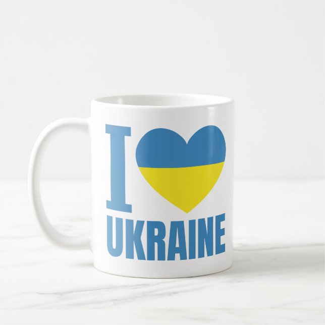 I Kärlek Ukraina Kaffemugg (Vänster)