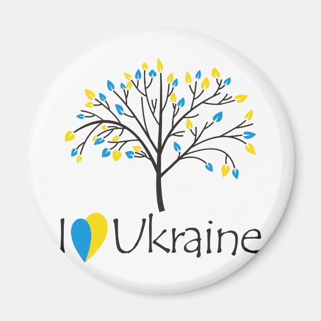 I kärlek Ukraina Magnet (Framsidan)