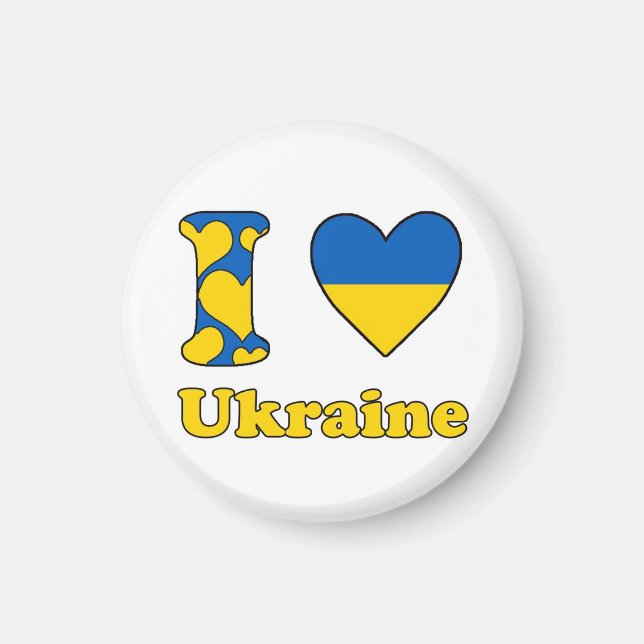 I kärlek Ukraina Magnet (Framsidan)