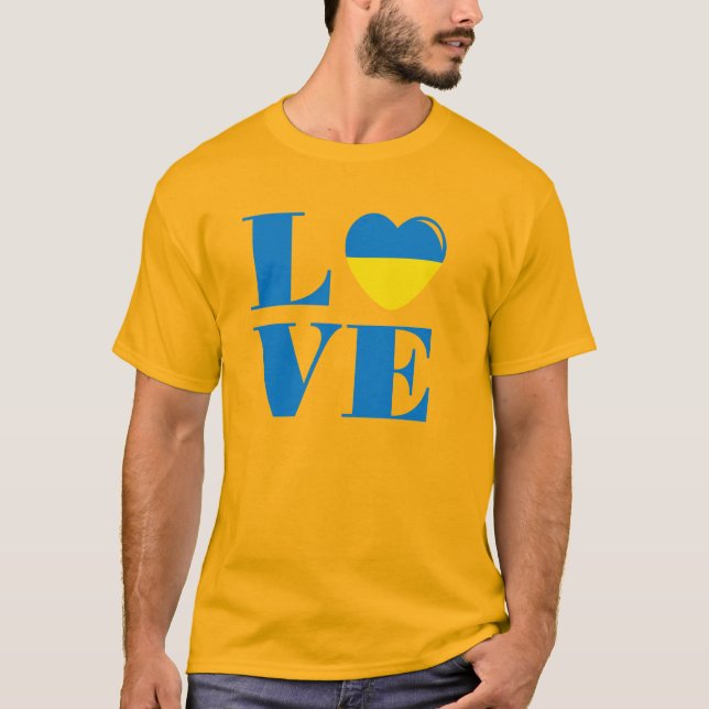 I kärlek Ukraina T Shirt (Framsida)
