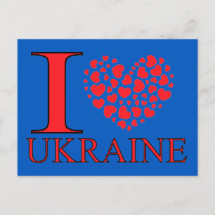 I Kärlek Ukraina Vykort