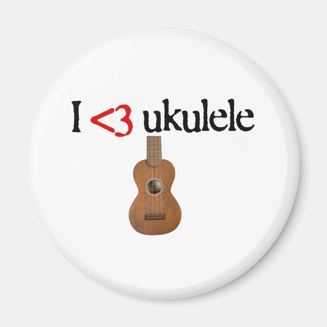 I kärlek ukulele magnet (Framsidan)