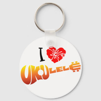 I Kärlek Ukulele Nyckelring
