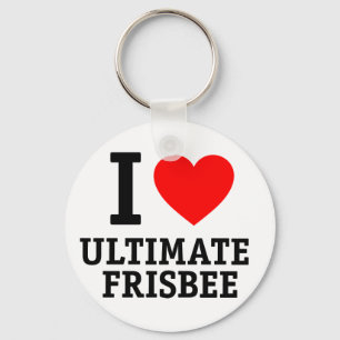 I Kärlek Ultimate Frisbee Nyckelring