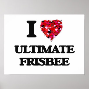 I Kärlek Ultimate Frisbee Poster