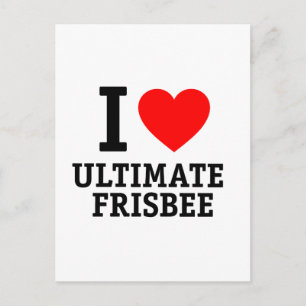 I Kärlek Ultimate Frisbee Vykort