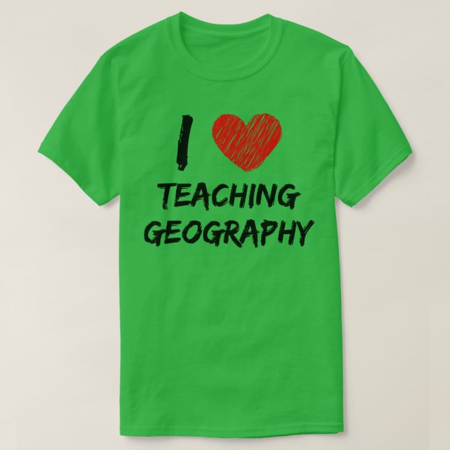 I Kärlek undervisningsområde T Shirt (Design framsida)