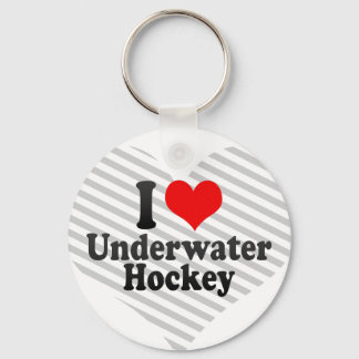 I kärlek Underwater Hockey Nyckelring
