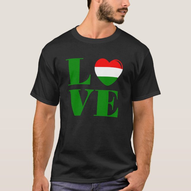 I kärlek Ungern T Shirt (Framsida)