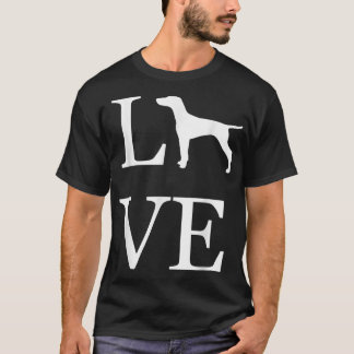 I Kärlek ungersk Vizsla Hund älskare White Graphic T Shirt