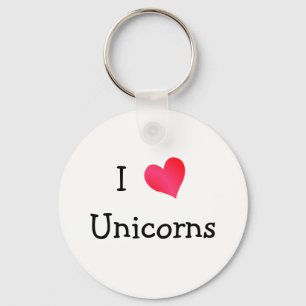 I Kärlek Unicorns Nyckelring