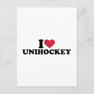 I kärlek Unihockey Vykort
