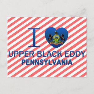 I Kärlek Upper Black Eddy, PA Vykort