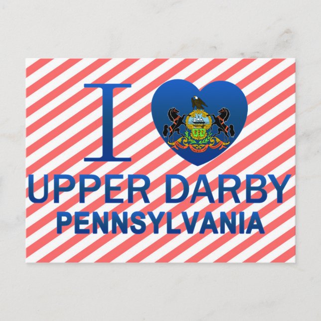 I Kärlek Upper Darby, PA Vykort (Framsida)