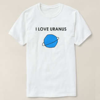 I KÄRLEK URANUS Heart Space Planets Astronomer Sta Tee
