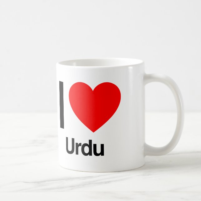 i kärlek urdu kaffemugg (Höger)