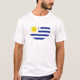 I Kärlek Uruguay Flagga T Shirt