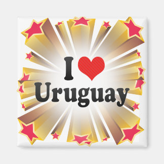 I Kärlek Uruguay Magnet