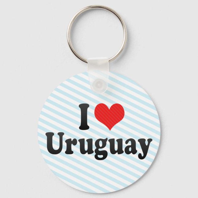 I Kärlek Uruguay Nyckelring (Framsida)