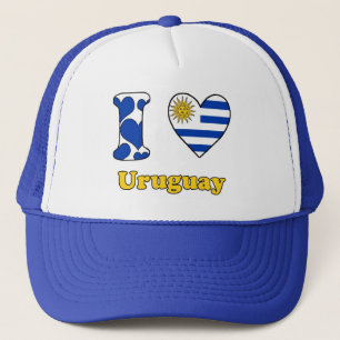 I kärlek Uruguay Truckerkeps