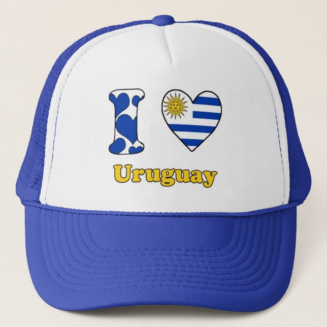 I kärlek Uruguay Truckerkeps (Framsida)