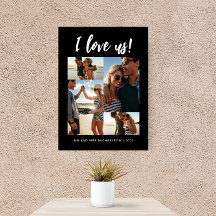 I kärlek us skript Photo Black and White