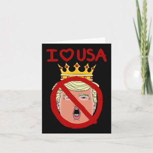 I Kärlek USA Anti Trump 2024 Kort