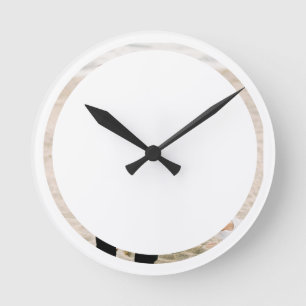 I Kärlek USA använder Modern Family Photo Keepsak Rund Klocka