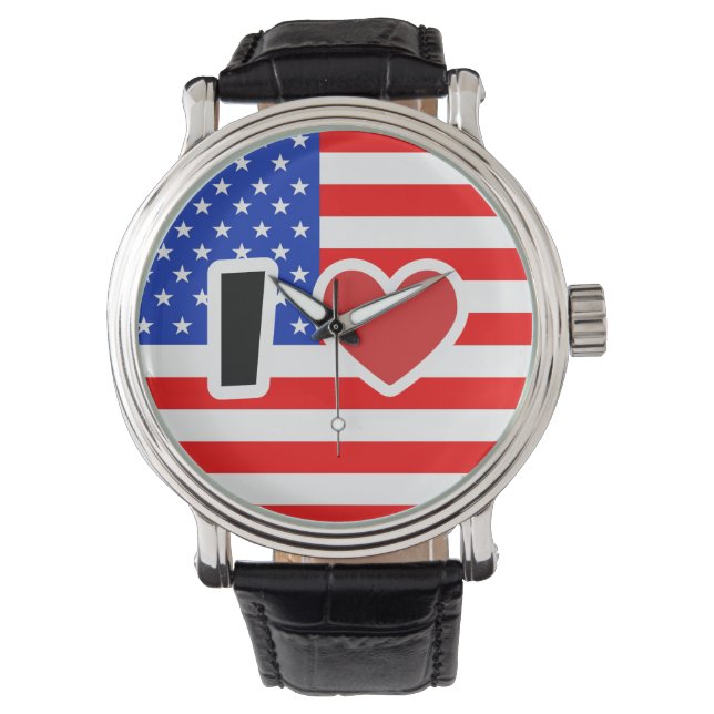 I KÄRLEK USA ARMBANDSUR (Framsida)