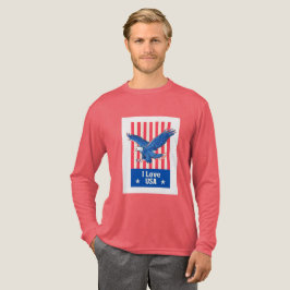 "I Kärlek USA" Eagle Flagga Design T Shirt