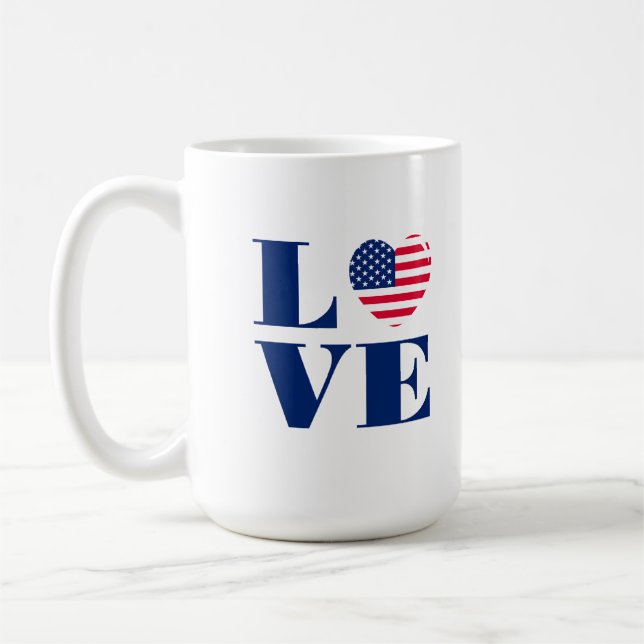 I KÄRLEK USA KAFFEMUGG (Vänster)