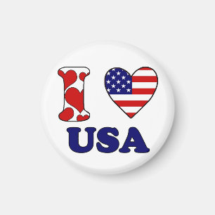I kärlek USA magnet