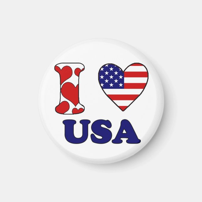 I kärlek USA magnet (Framsidan)