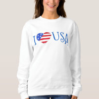 I Kärlek USA Patriotic juli 4:e amerikanska Flagga
