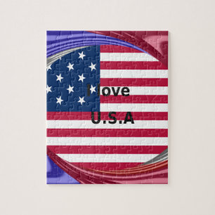 I KÄRLEK USA PUSSEL