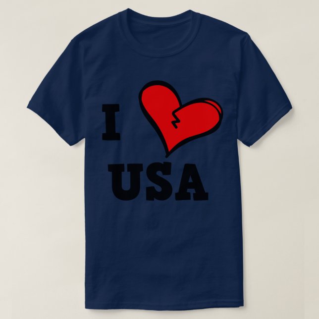 I KÄRLEK USA T SHIRT (Design framsida)