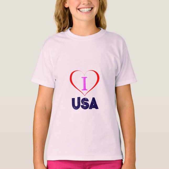I KÄRLEK USA T SHIRT (Framsida)