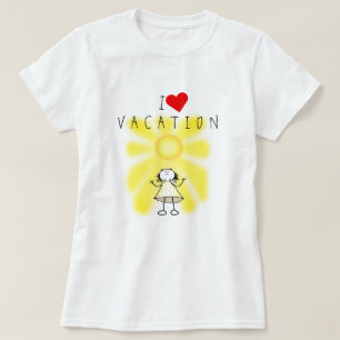 I Kärlek Vacation T-Shirt Sunshine Girl