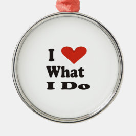 I Kärlek vad jag gör keramisk prydnadsföremål Julgransprydnad Metall