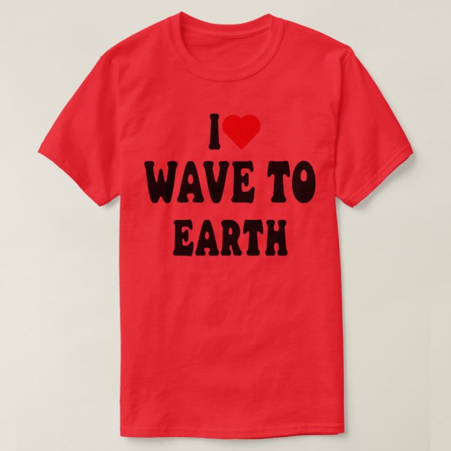 I Kärlek våg till jord 2 T Shirt (Design framsida)