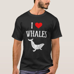 I Kärlek valar i hjärtvalar, marina däggdjursval T Shirt